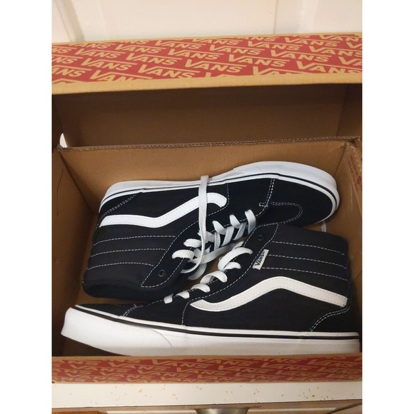 VANS FILMORE Hi Mens Black & White Athletic Skate Shoes VN0ASHZLIJU SZ US 7 NIB - Picture 6 of 9